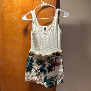 Floral Print Women's romper